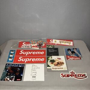 Supreme Sticker Collection Lot Liquid Skulls Box Logo Wu-tang Bible Poppy Seeds